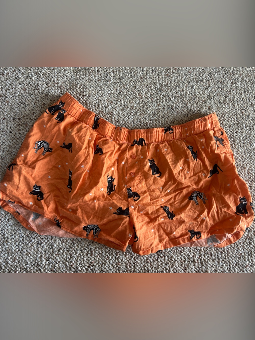Women’s Halloween Cat Pajama Shorts